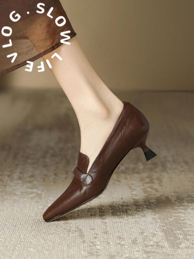 松紧带 中口鞋 皮革 