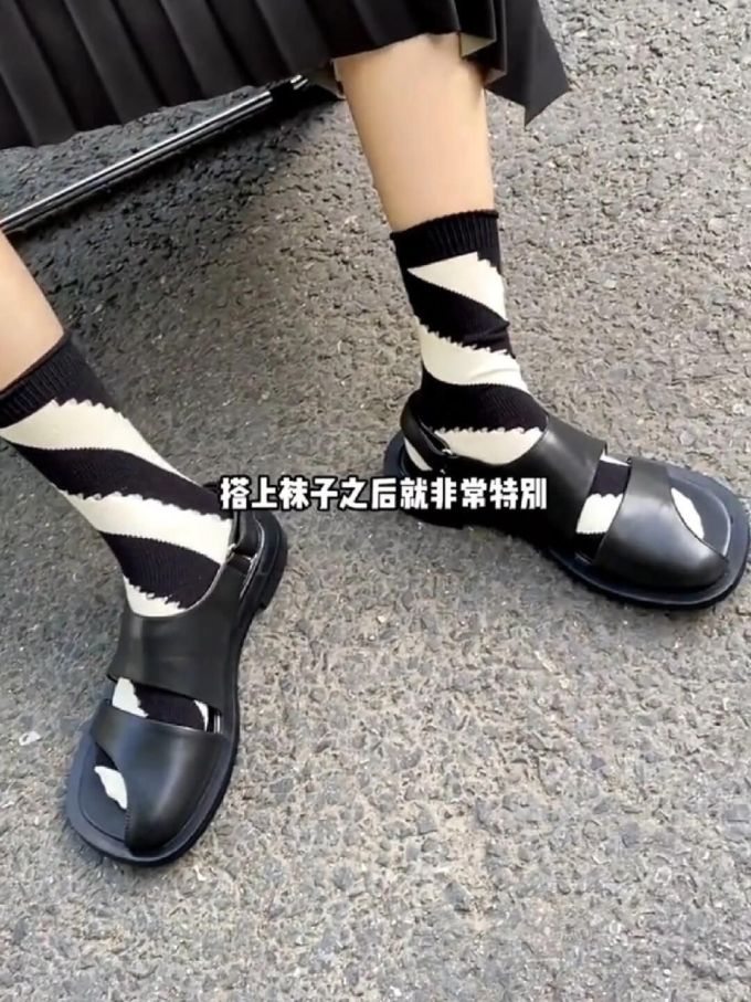 圆头 低帮 皮革 