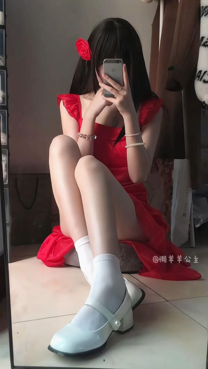 方形领 无袖 大丽花红 斗牛士 巴贝多樱桃色 