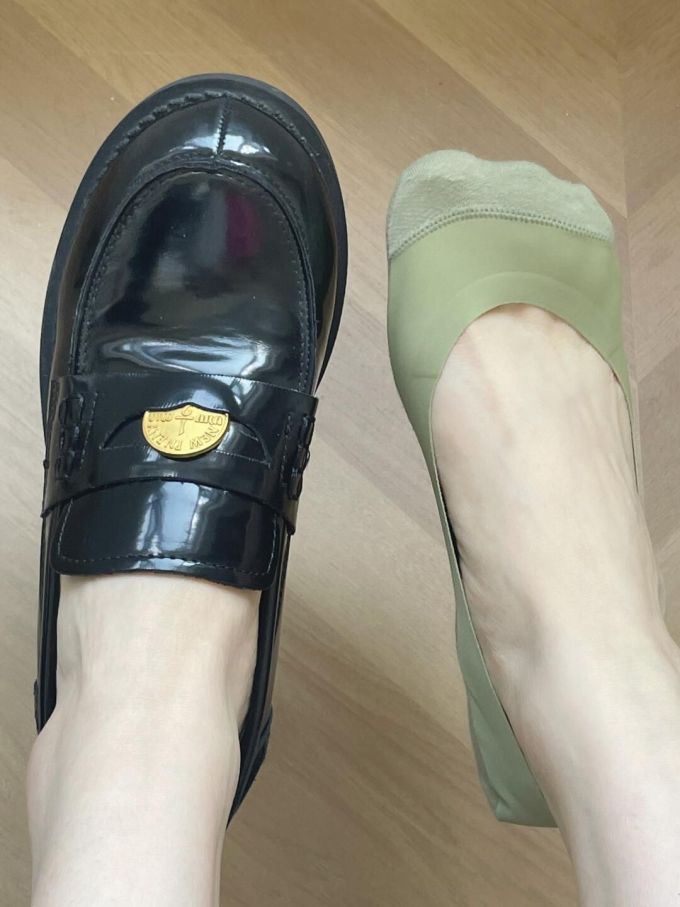 圆头 低帮 一脚蹬 深口鞋 皮革 