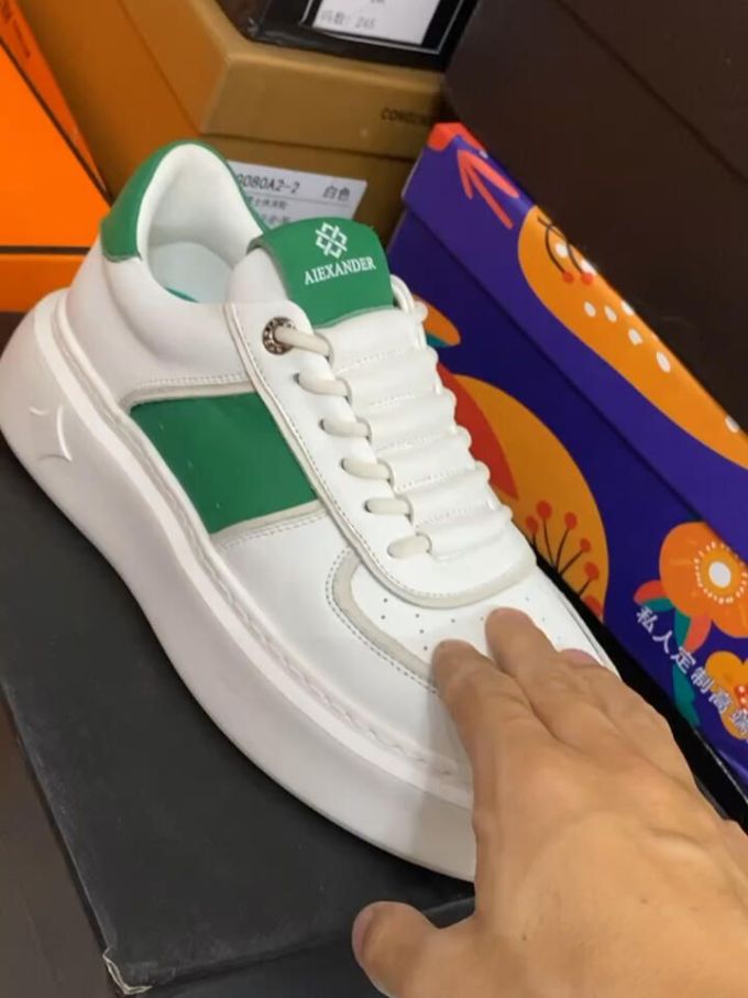 低帮 系带 皮革 