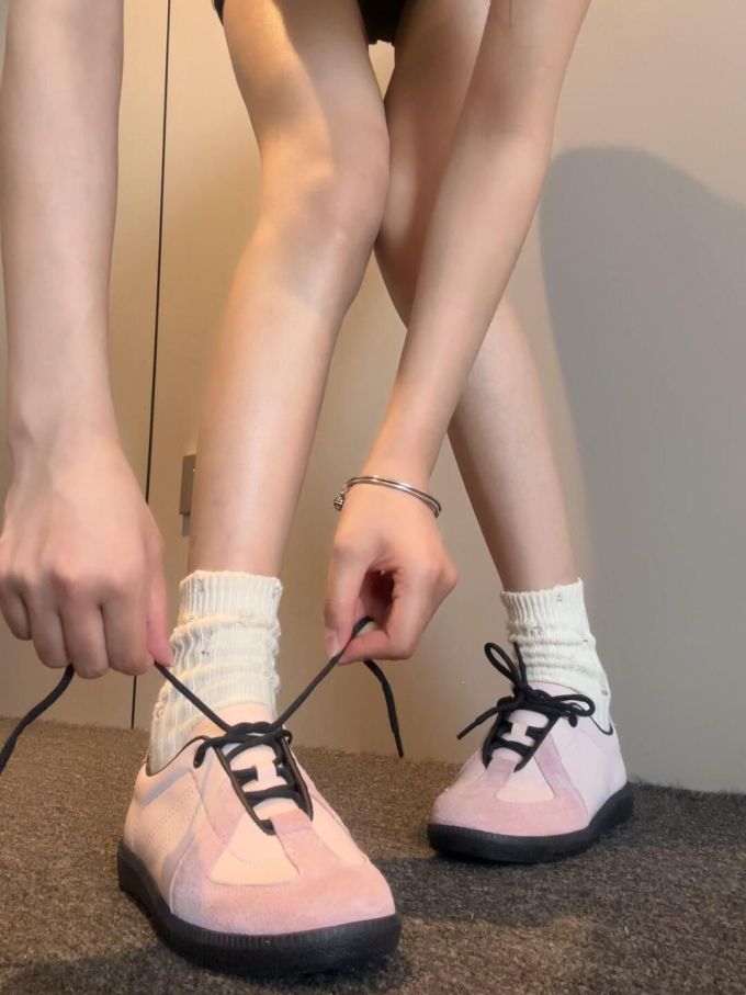 低帮 系带 皮革 