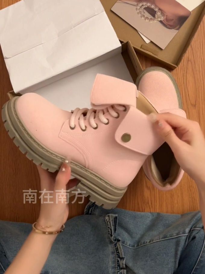 圆头 系带 皮革