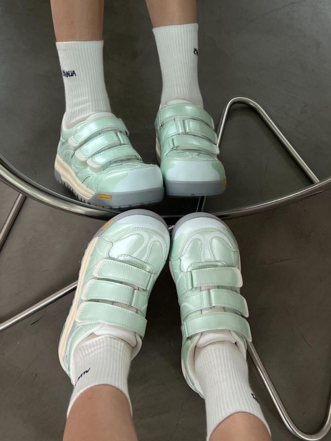低帮 魔术贴 皮革 