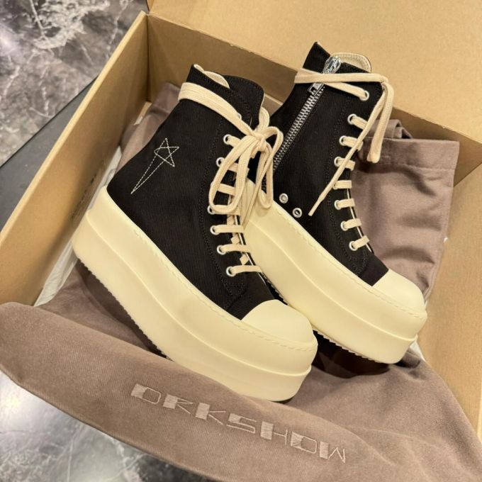 高帮 系带 布面