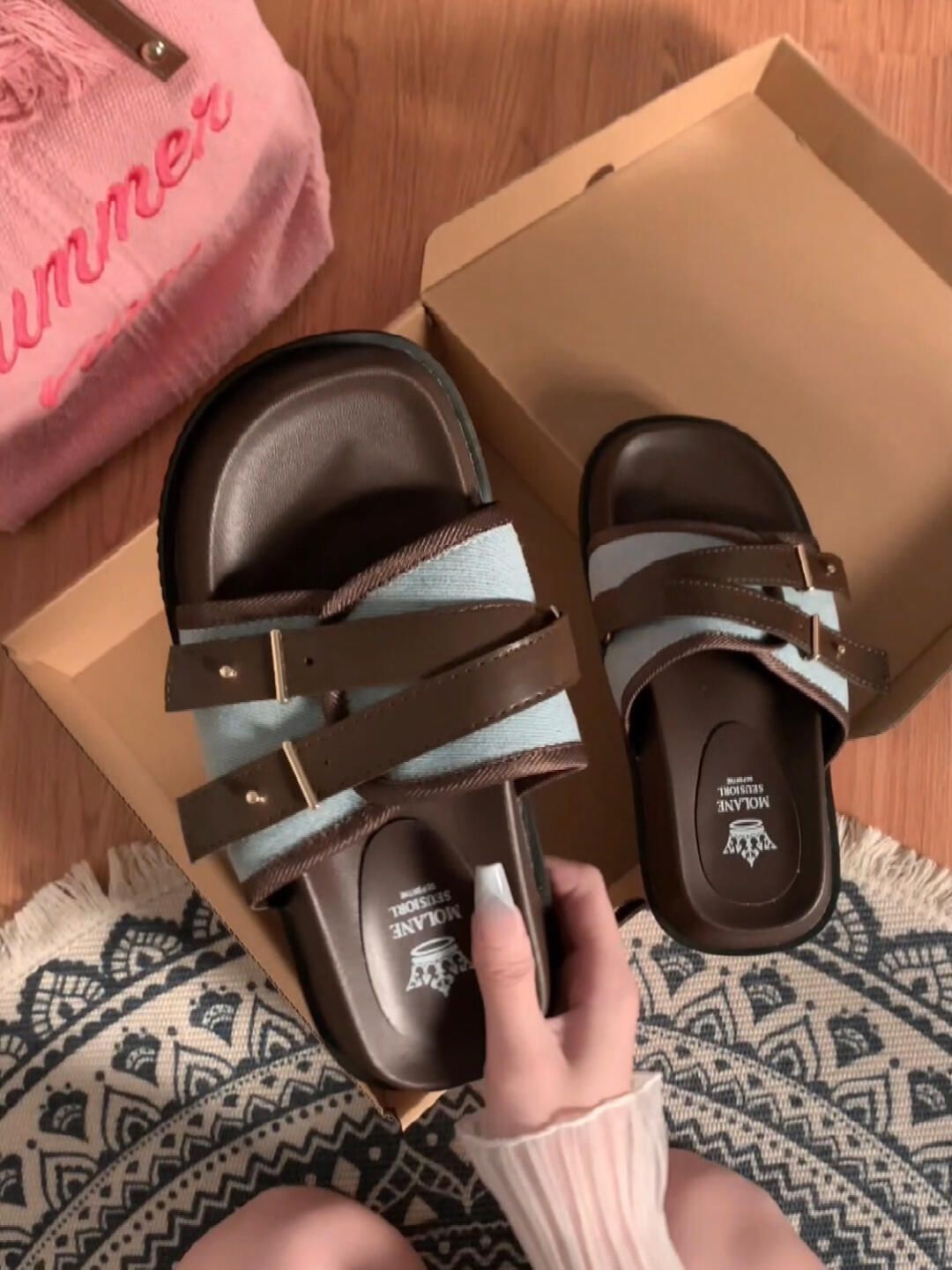 无帮 袢扣 皮革  - VALI鞋履AI设计主图