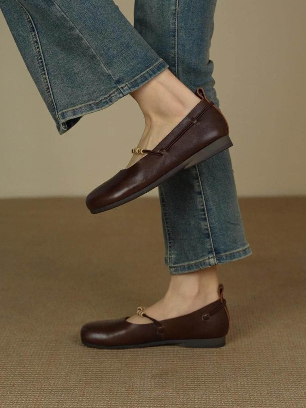 平底 中口鞋 皮革  - VALI鞋履AI设计主图