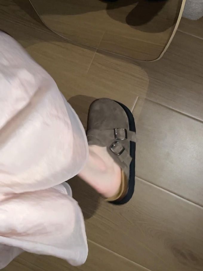 无帮 袢扣 皮革 