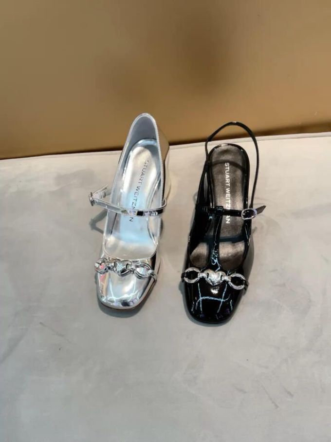 圆头 袢扣 中口鞋 皮革 