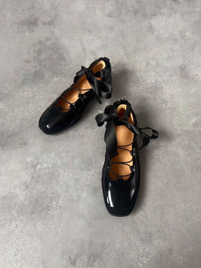 圆头 弹力绳 中口鞋 皮革 