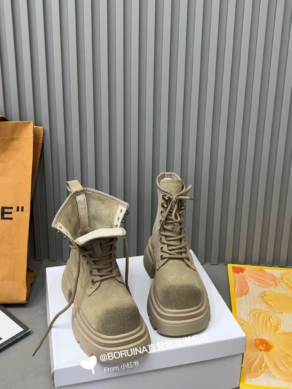 圆头 系带 皮革  - VALI鞋履AI设计主图