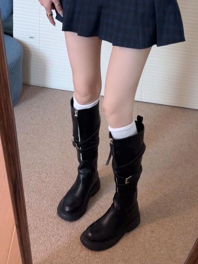 圆头 皮革 