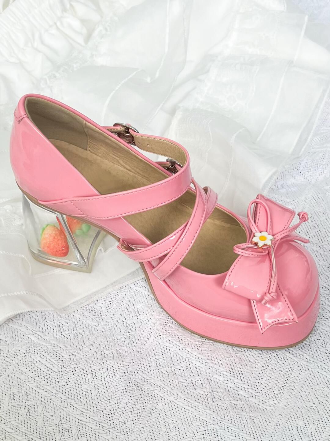 圆头 袢扣 浅口鞋 皮革  - VALI鞋履AI设计主图