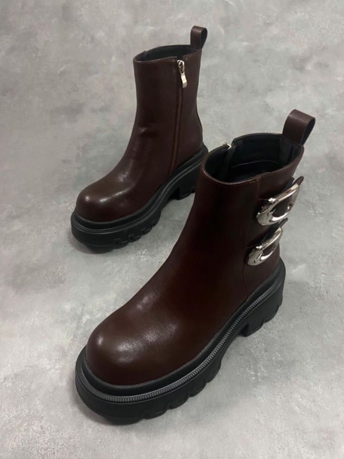 圆头 皮革 拉链 