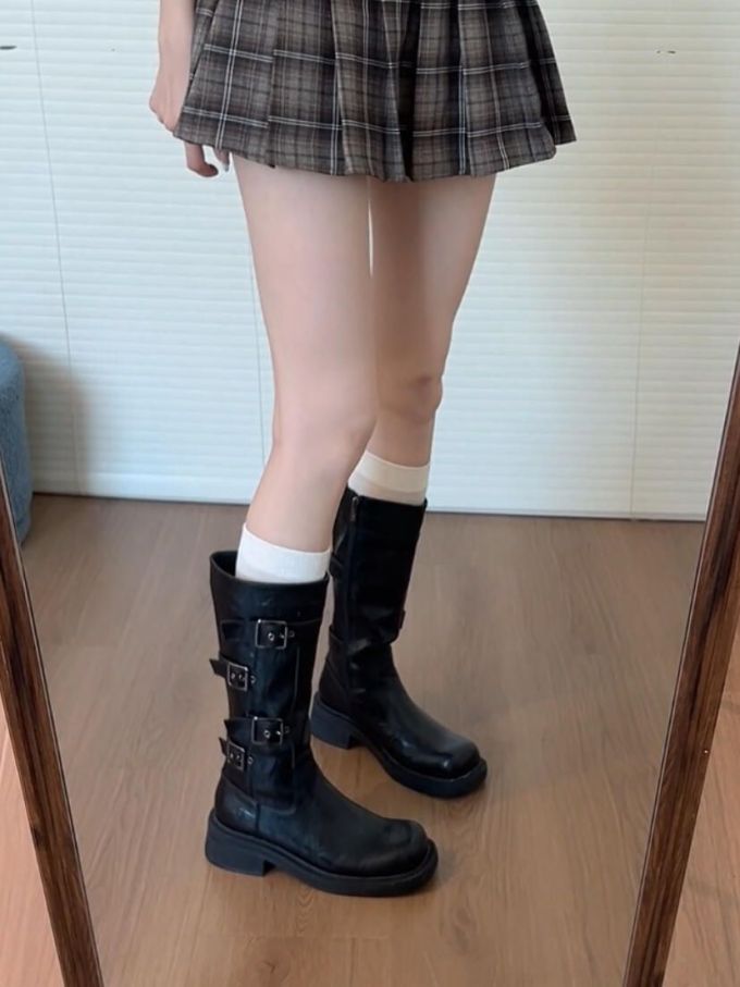 圆头 皮革 