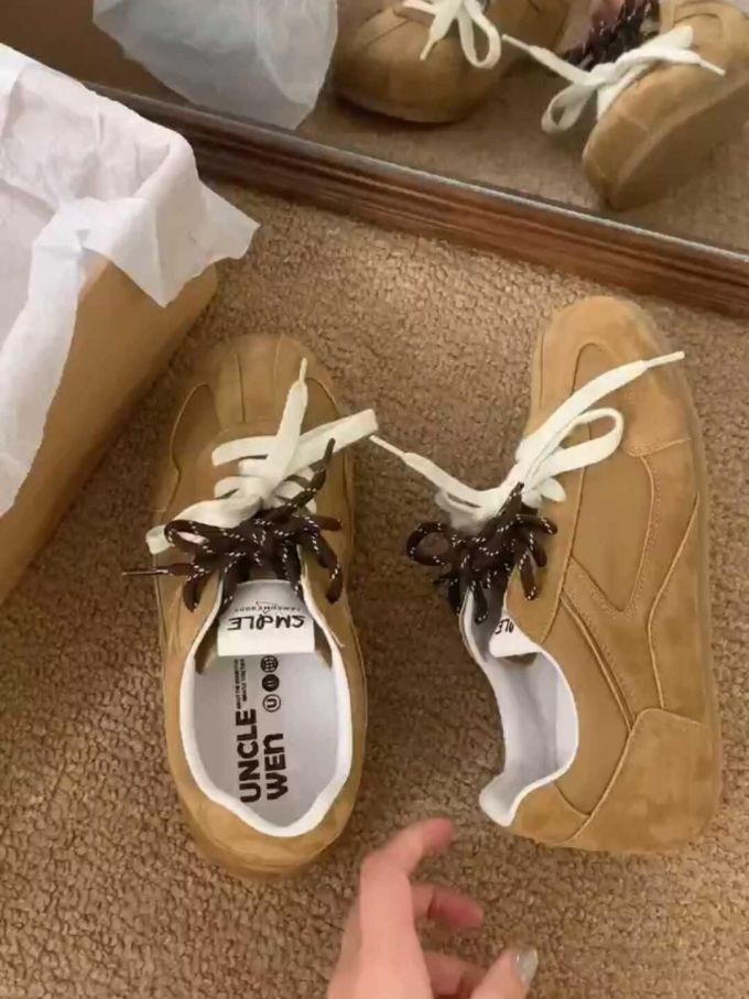 低帮 系带 皮革 