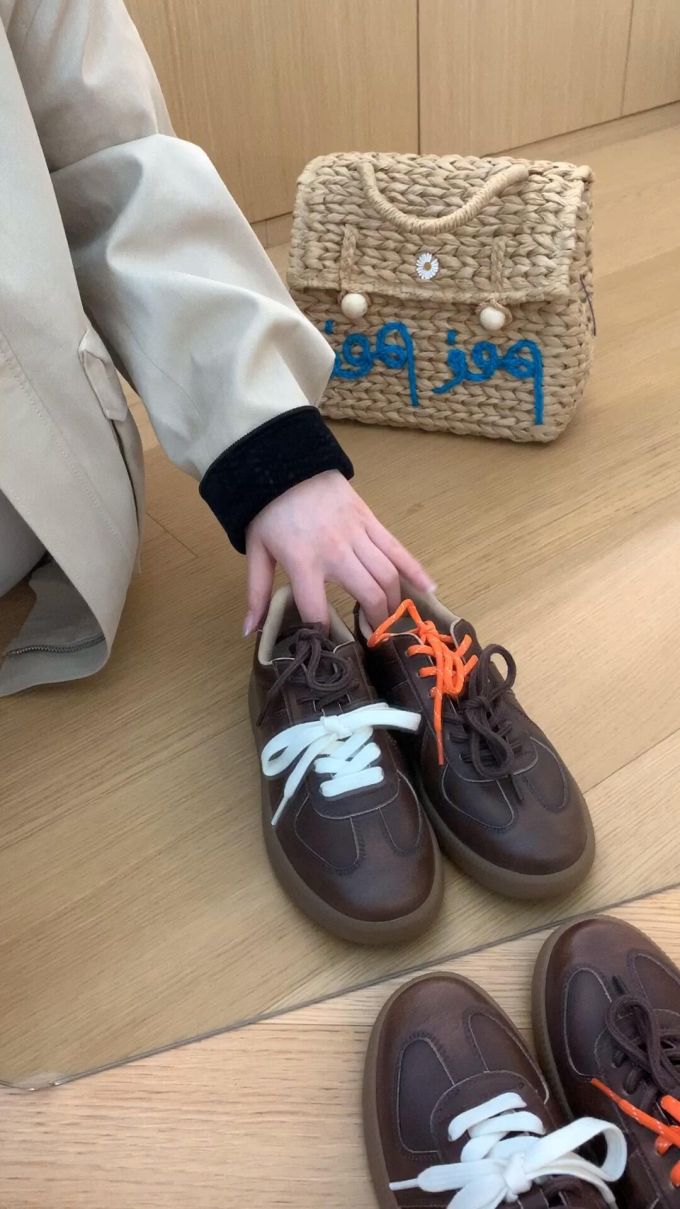 低帮 系带 皮革 