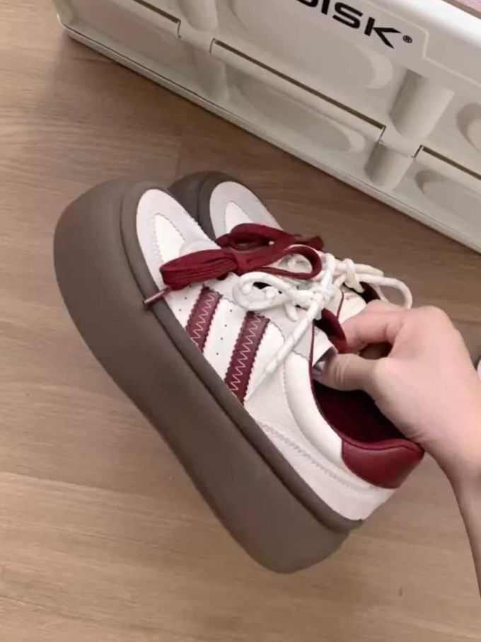 低帮 系带 皮革 