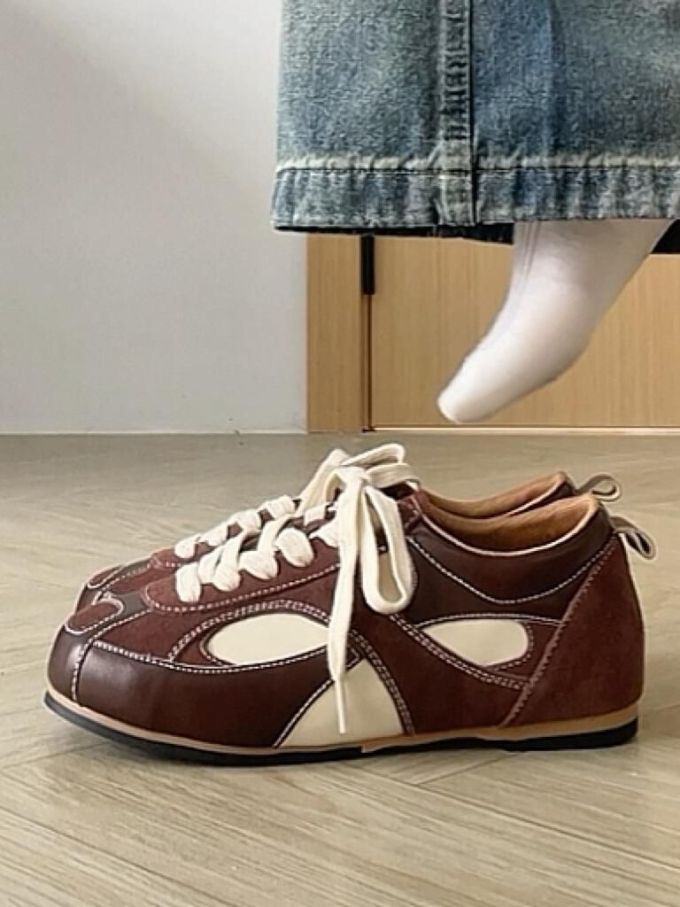 低帮 系带 皮革 