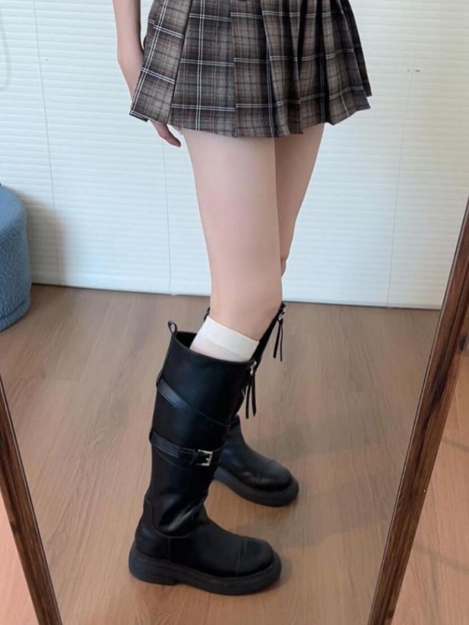 圆头 皮革 