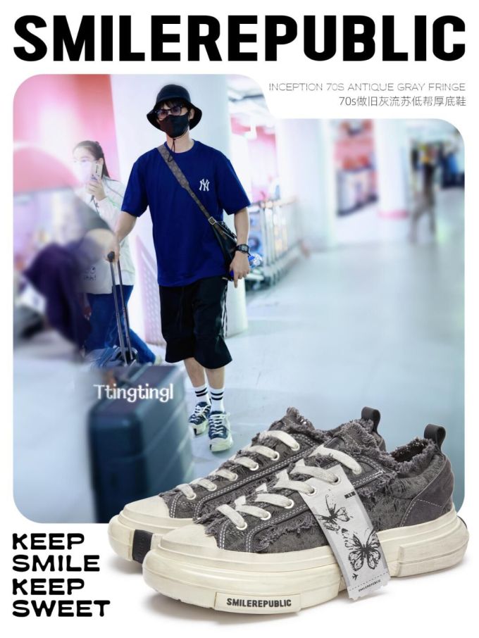 低帮 系带 魔术贴 布面 