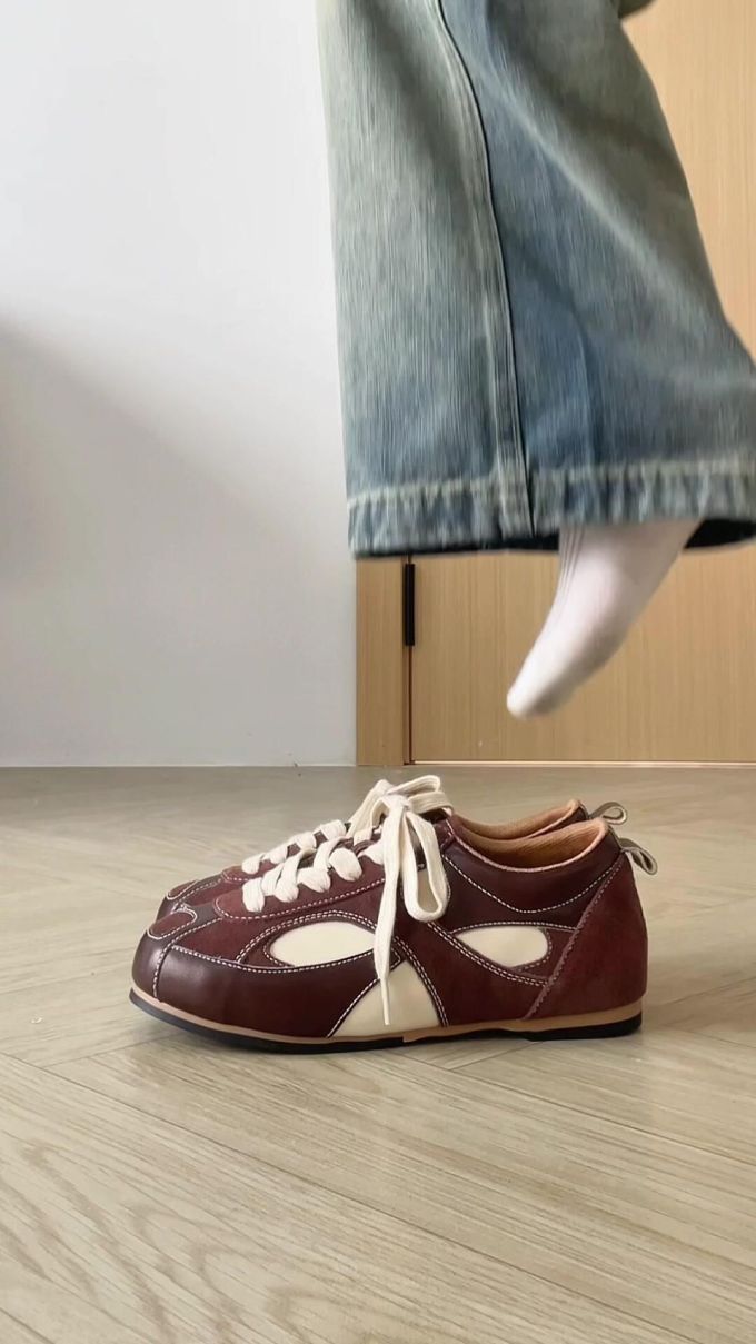 低帮 系带 皮革 