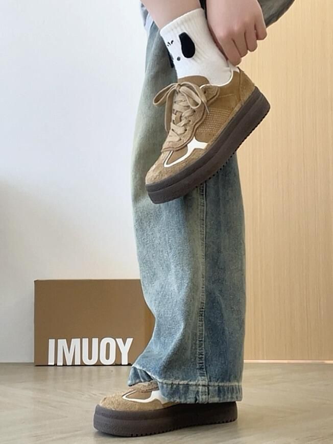低帮 系带 布面 