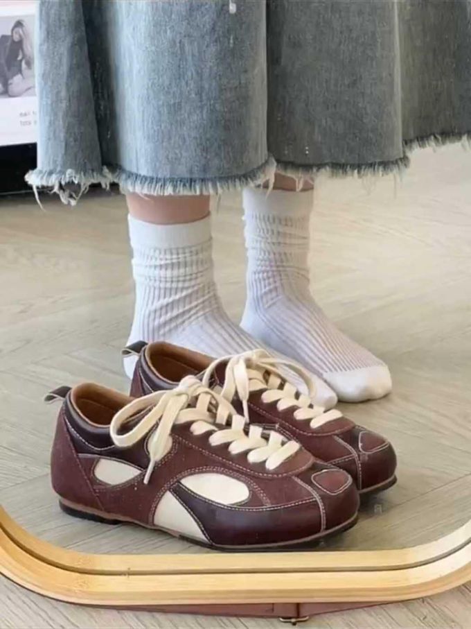 低帮 系带 皮革 