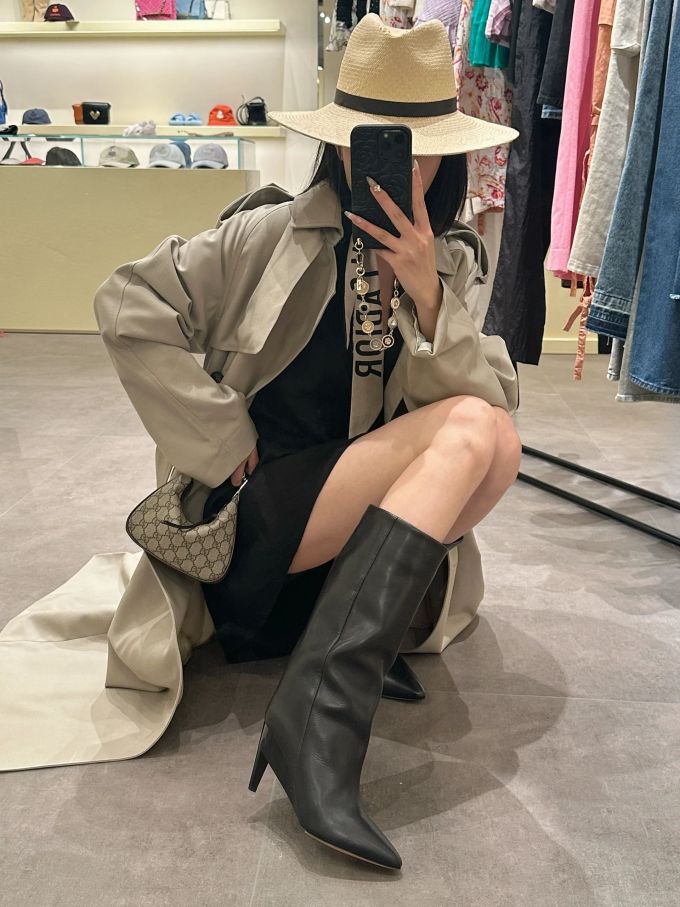 H型 翻驳领 中长袖 基础袖 酱黑色 浅棕褐色 