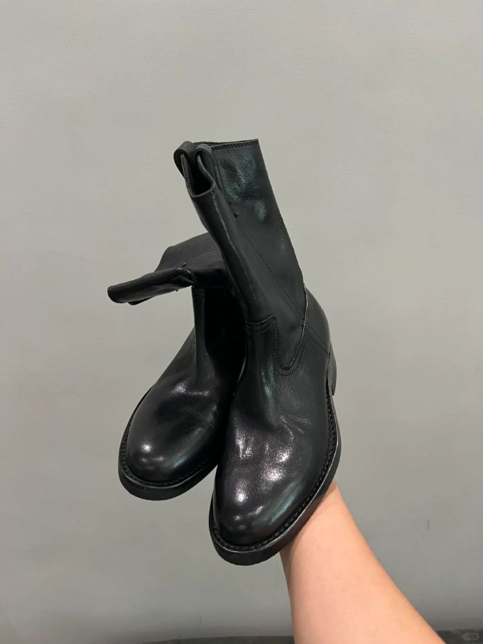 圆头 皮革 拉链 