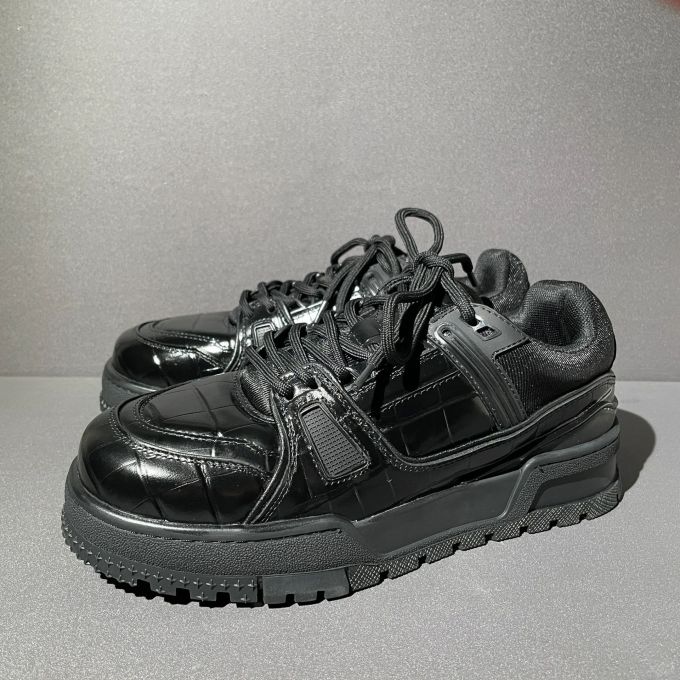 低帮 系带 皮革 