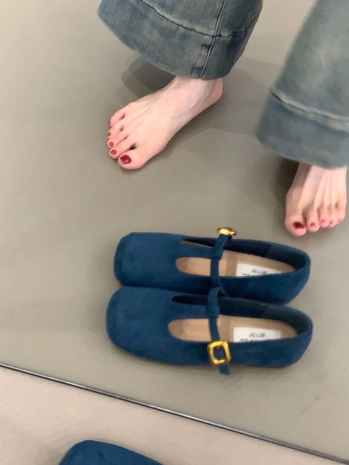 袢扣 中口鞋 皮革 