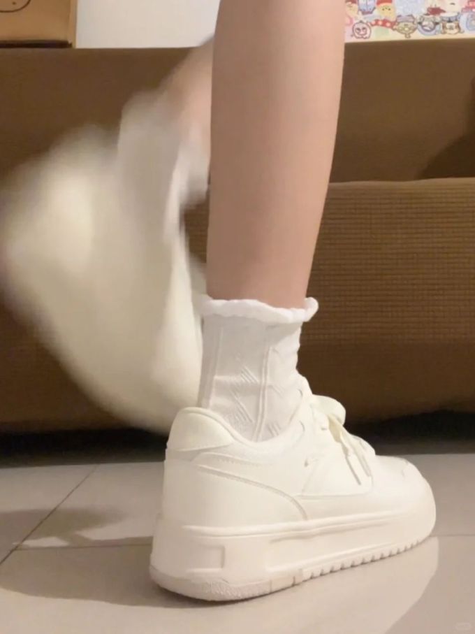高帮 系带 皮革 