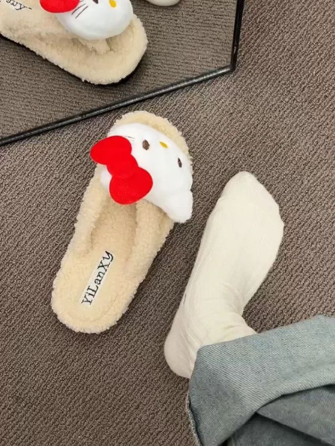 平底 无帮 绒毛/绒面 