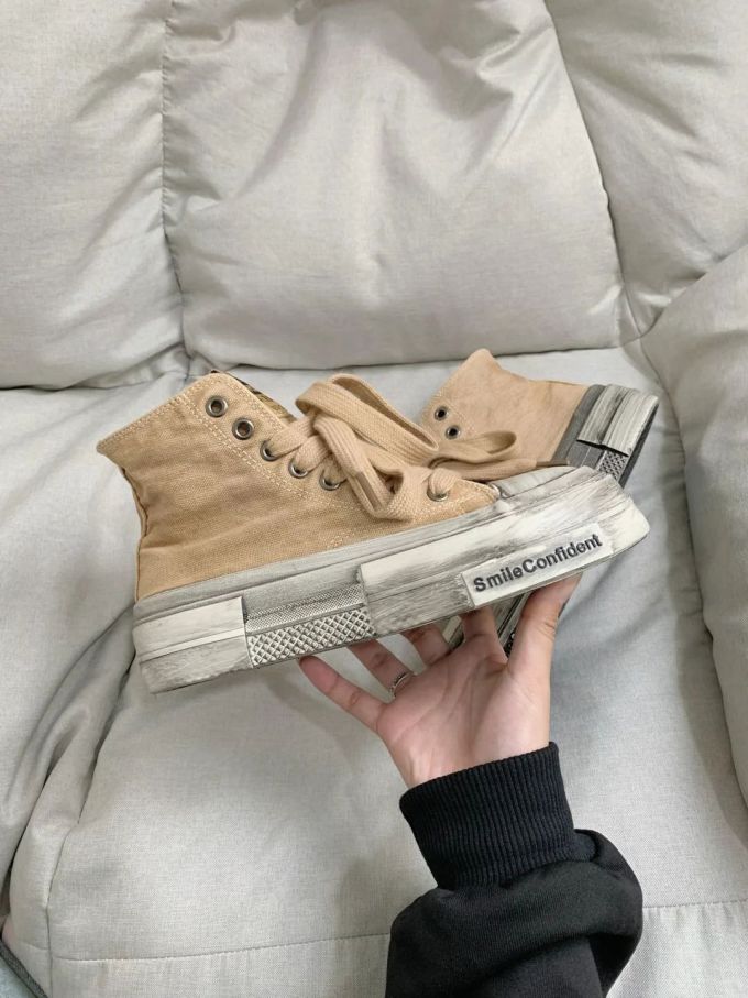 高帮 布面 