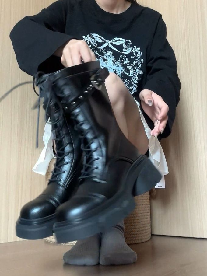 系带 皮革 