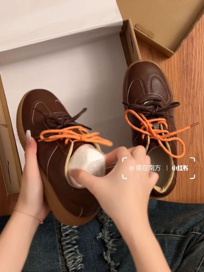 低帮 系带 皮革 