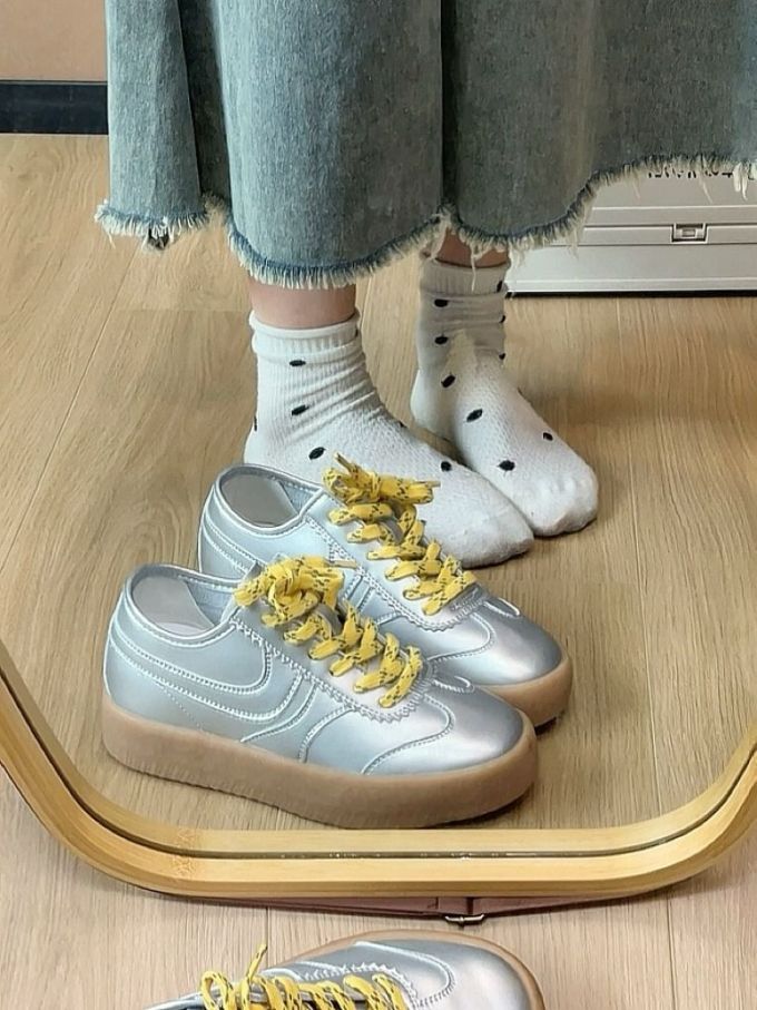 低帮 系带 皮革 