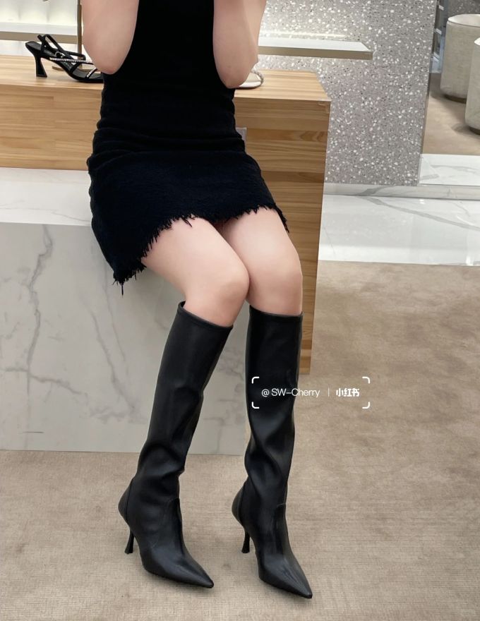 S型 无袖 毛边 夜蓝色 性感 
