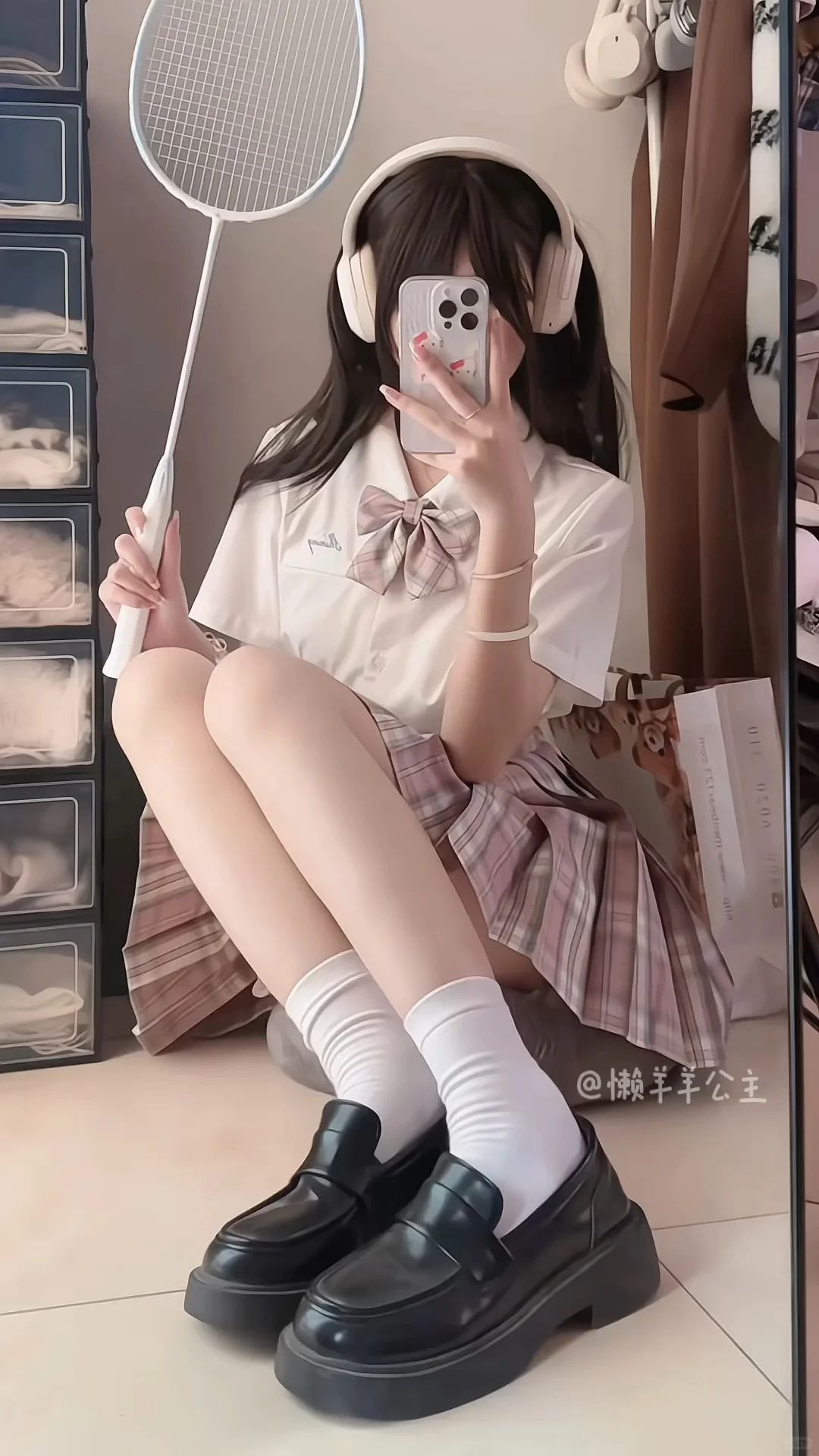 截短型 基础袖 打结-扭结 小鹿色 浅羊皮纸色 城堡灰 贝壳粉 JK  - VALI鞋履AI设计主图