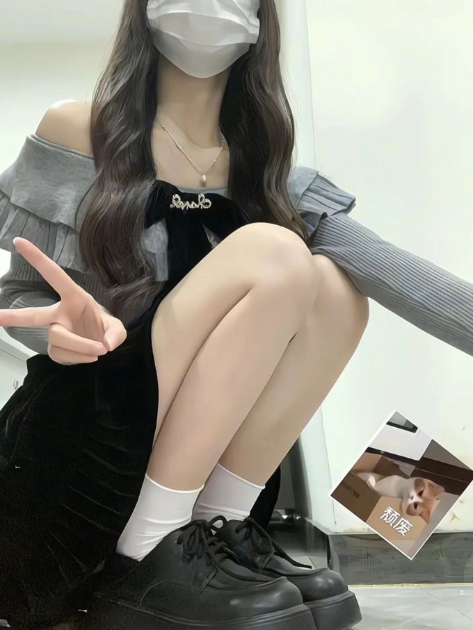 丝绒 S型 抽褶 踢踏舞鞋色 ABG辣妹 辣妹 