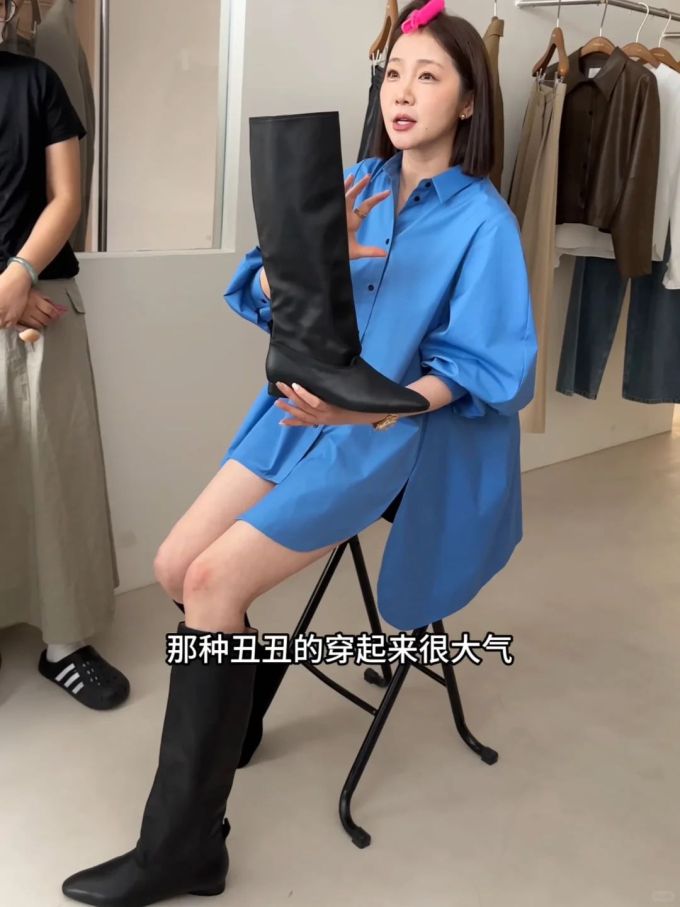 棉麻 H型 衬衫领 中长袖 基础袖 古典蓝 海洋蓝 基础扣饰 