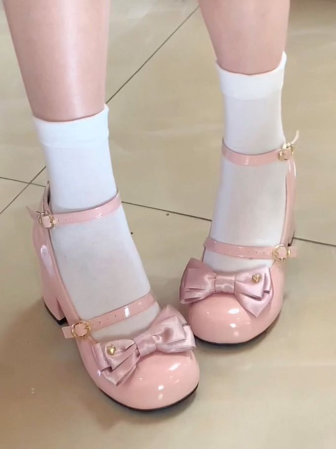 圆头 袢扣 中口鞋 皮革 