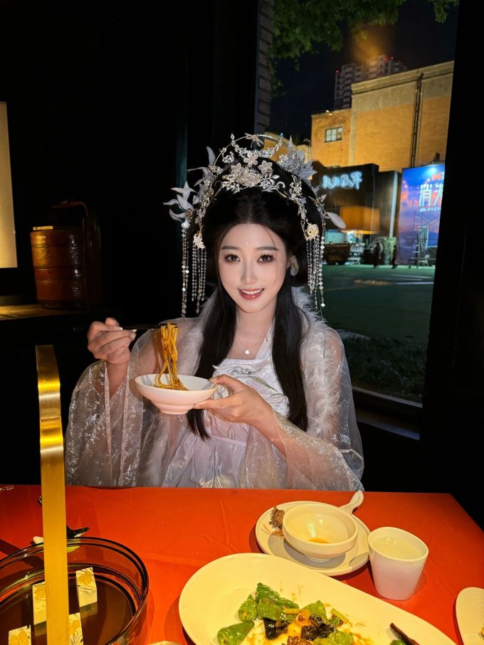 纱 A型 和服袖 小鹿色 丁香棕 国风 