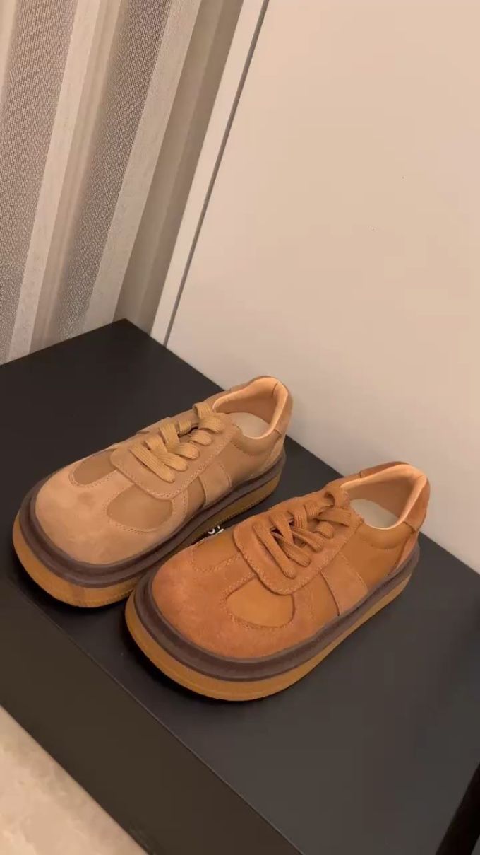 低帮 系带 皮革 