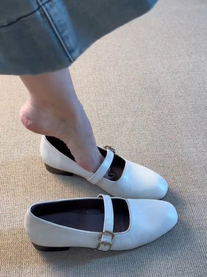袢扣 中口鞋 皮革 