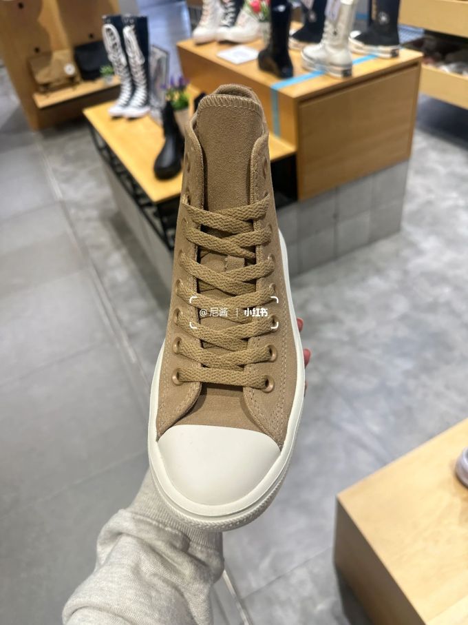高帮 系带 布面 