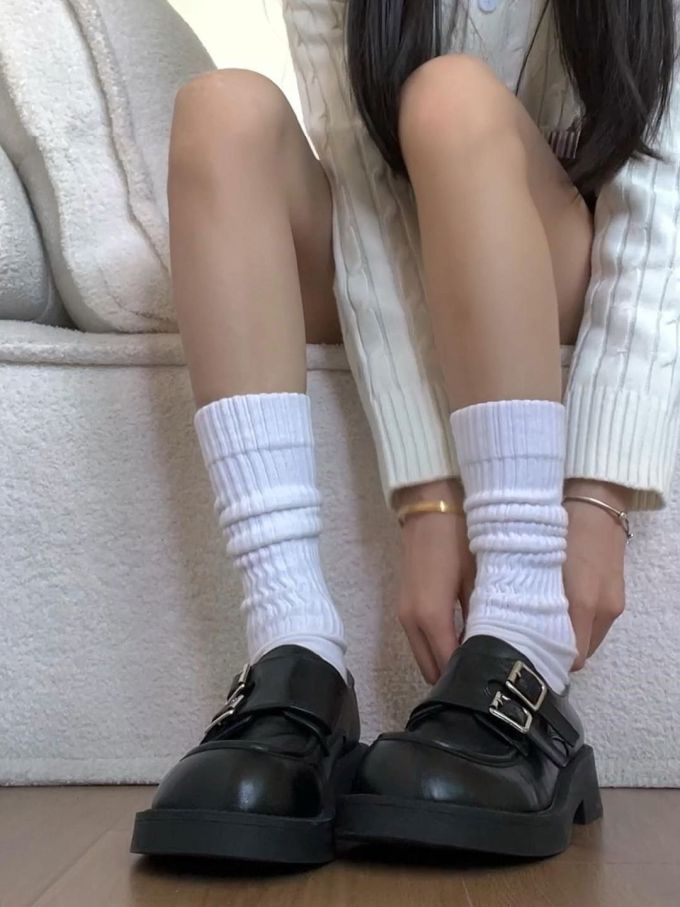 低帮 袢扣 皮革 