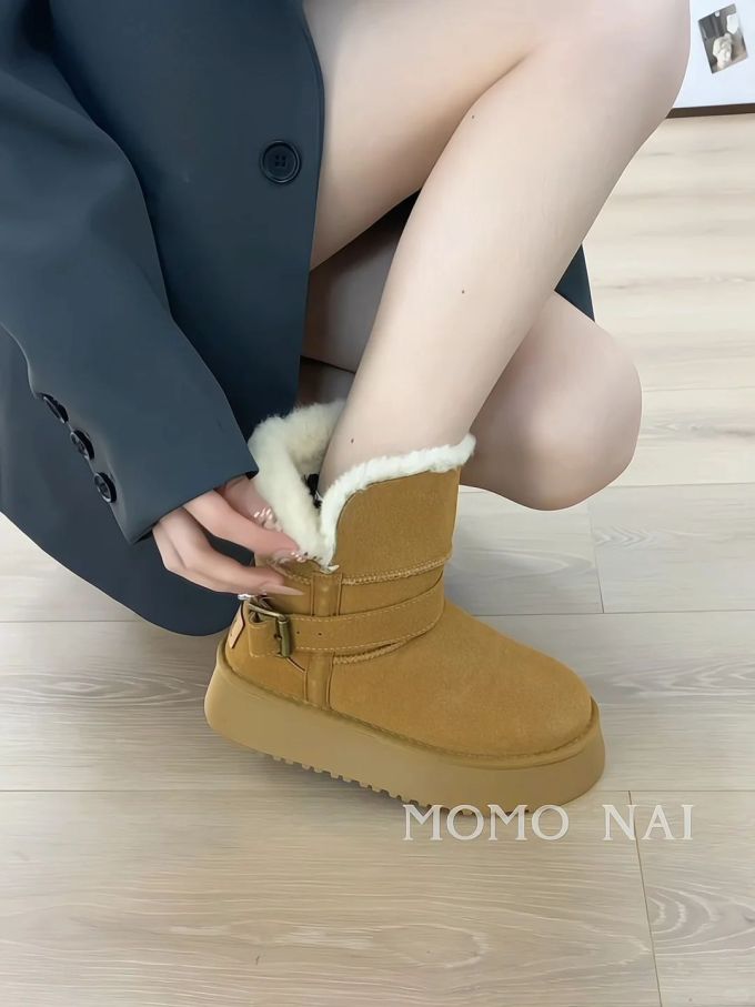 圆头 袢扣 皮革 