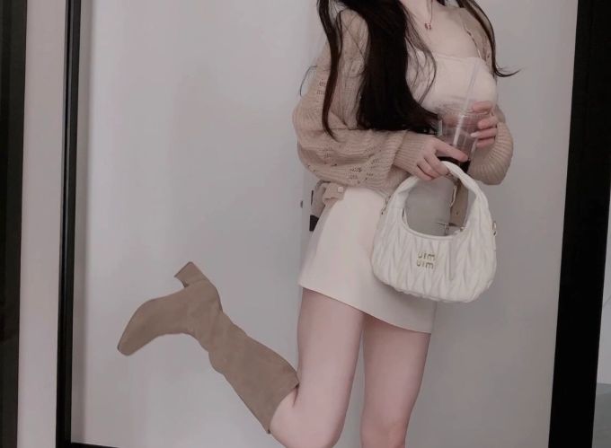 毛纺 基础袖 细针 深灰褐色 小鹿色 